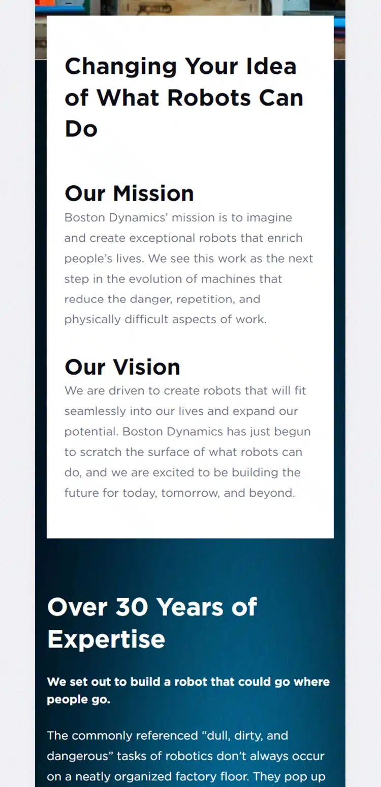 Boston Dynamics - 05 - About - Sec03 Boston Dynamics - 05 - About - Sec03