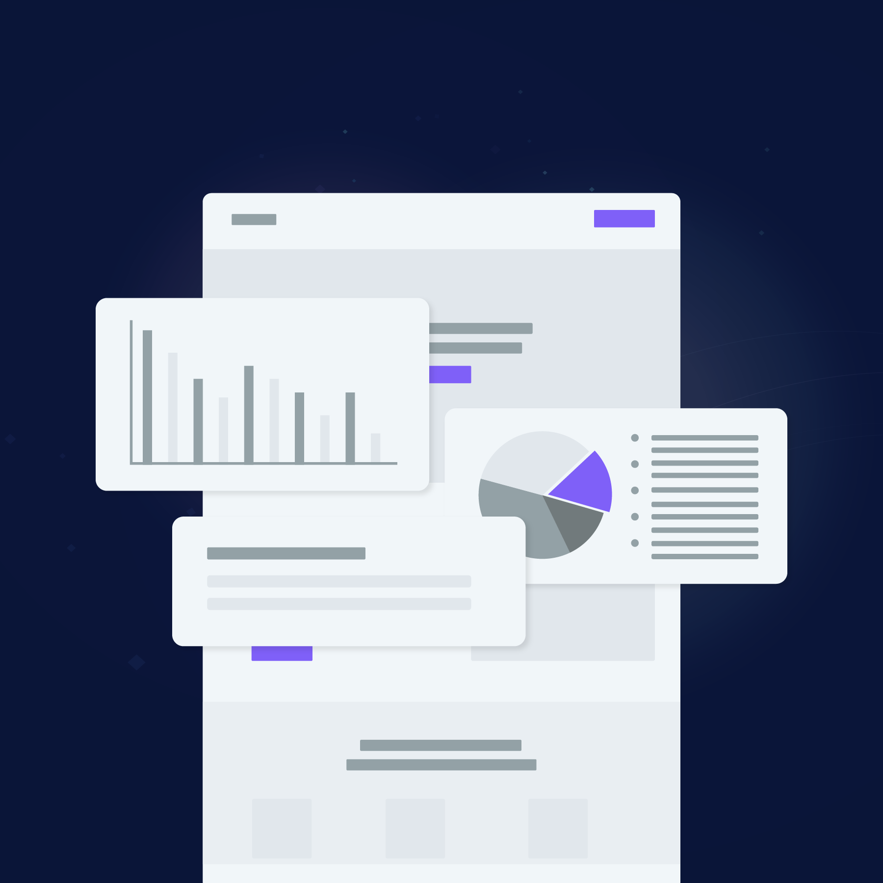 Graphic image representing how SMBs evaluate website performance metrics