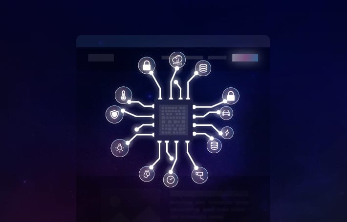 Graphic showing Quantum Computing imagery